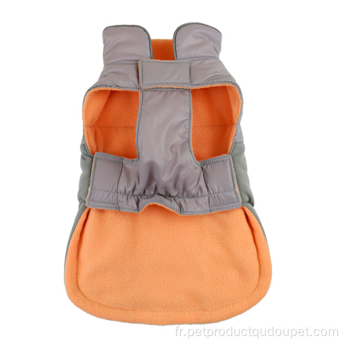 Gilet de poche polaire en tissu de nylon Vêtements pour animaux de compagnie